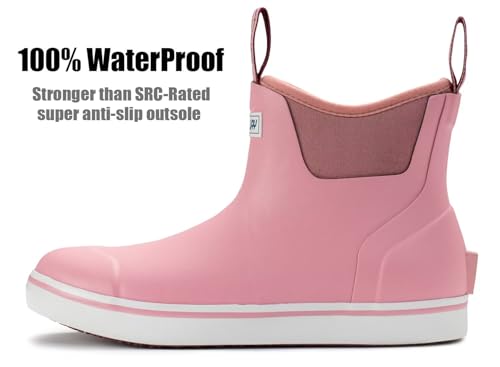 SUREWAY Women's Deck Boots Professional Non-Slip Fishing & Ankle Deck Boot Waterproof Rain Boots2
