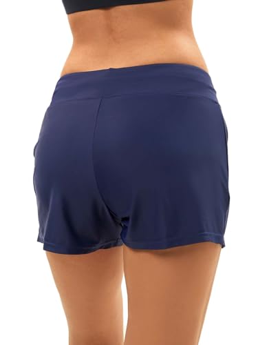 Angel season Swim Shorts Women High Waisted Bikini Bottom Tummy Control Bathing Suits Swimsuit Board Shorts with Liner2