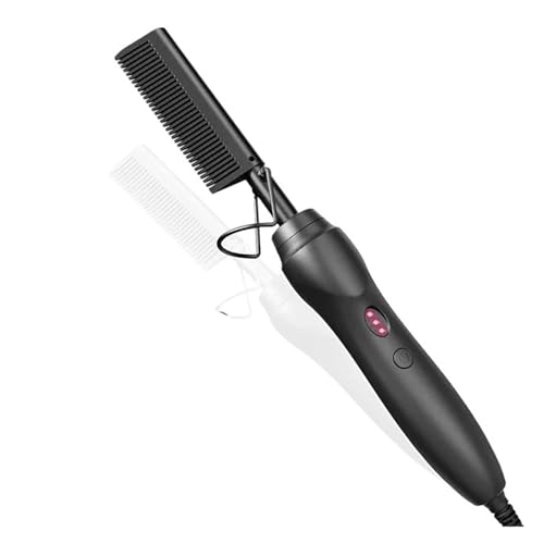 Peine alisador portátil cerámico para cabello y barba miniatura 1