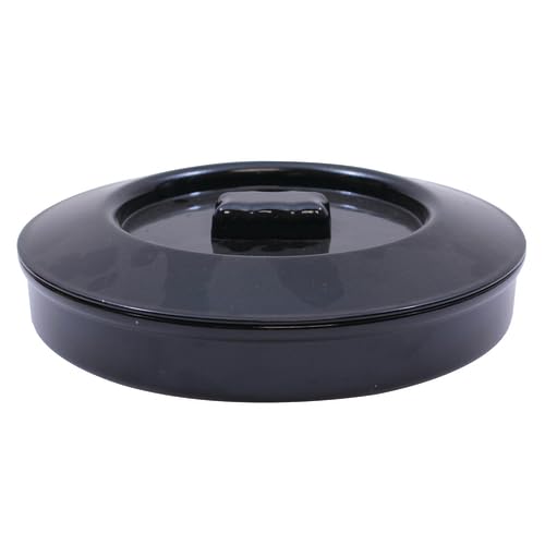 TableCraft TW771 Tortilla Warmer, 7-3/4" Dia. x 1-3/4" Round, Dishwasher Safe, Polypropylene, Black