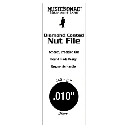 musicnomad mn650 diamond coated guitar nut slotting file - 010