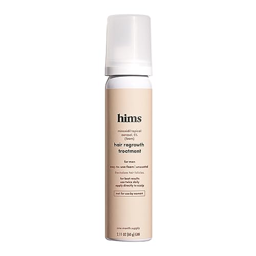 hims hair regrowth treatment minoxidil 5% topical solution foam - 2.11 oz