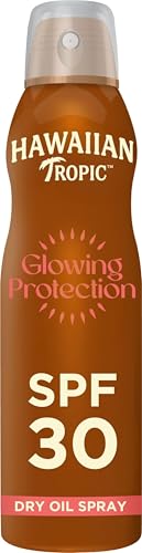 Hawaiian Tropic Glowing Protection Sunscreen Dry Oil Mist - SPF 30-180ml