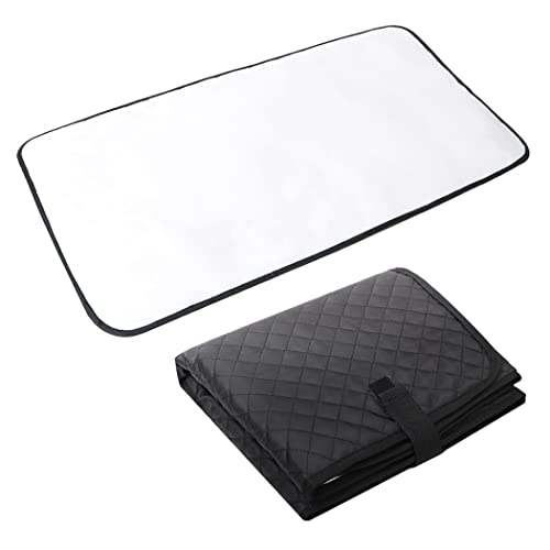 Lekebaby Matelas à langer pliable et portable – Matelas à langer de voyage matelassé noir