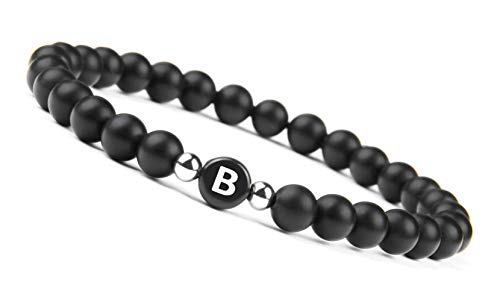 Good Designs Bracciale Lettere Nero per Uomo |