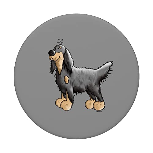 Gordon Setter Dog Gift for Dog Lover And Gorden Setter Owner PopSockets Swappable PopGrip, Black - Image 3