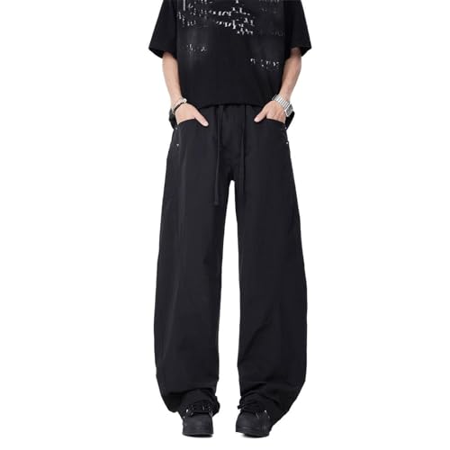 Men's Pants Workwear Wide Leg Straight Loose Fit Retro High Street Summer Casual Long Pants for Men