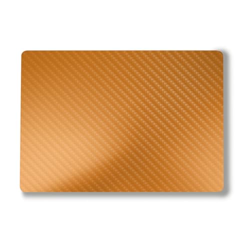 Carbon Fiber Laptop Skin Compatible with Surface Laptop 7 15" (2024) - Solid Orange - Premium 3M Vinyl Protective Wrap Decal Cover - Easy to Apply | Crafted in The USA by MightySkins