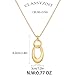 CLASSYZINT Long Sweater Chain Circle Pendant Necklace Y Statement Chain Necklace for Women