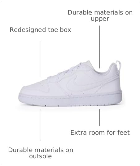 Image of Nike Unisex Kids' Court Borough Low Recraft Shoes - Boys Girls Toddlers & Baby Sneakers