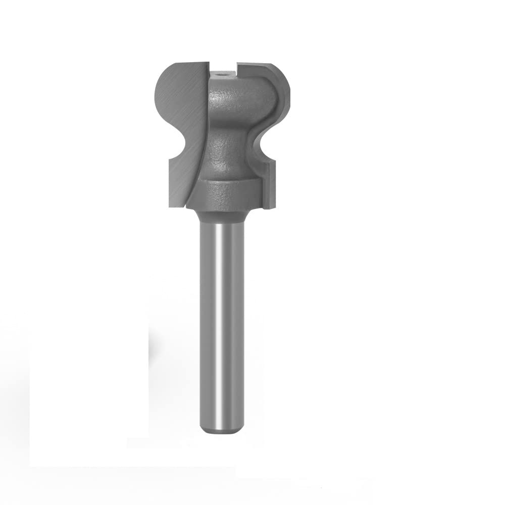 Unifizz Carbide Two Arc Nail Knife 1/4 Inch Shank 3/4 Inch Bit Dia, Drawer Knife Router Bit Carpentry Grooving Cutter Woodworking Milling Cutter, Silver 1pcs