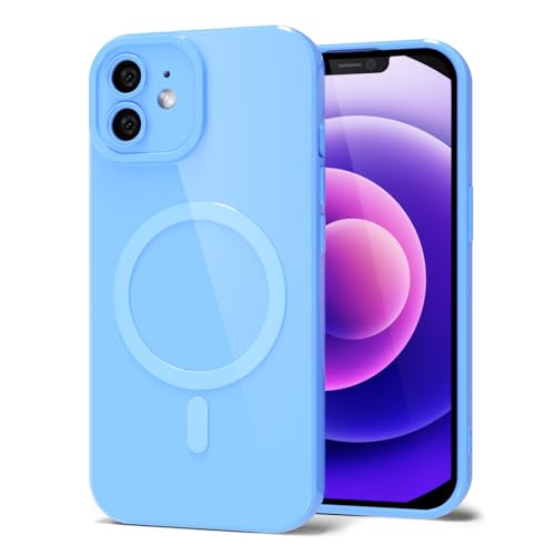 Coque silicone pour iPhone 12 Mini compatible Magsafe protection caméra mince