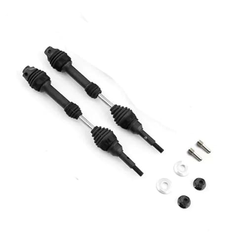 RC���f���A�N�Z�T���[ For Traxxas For Slash For Rustler For Hoss For Stampede For VXL 4X4 1/10 �t�����g���A�h���C�u�V���t�g�X�`�[�� CVD RC �J�[����(Black,Front)