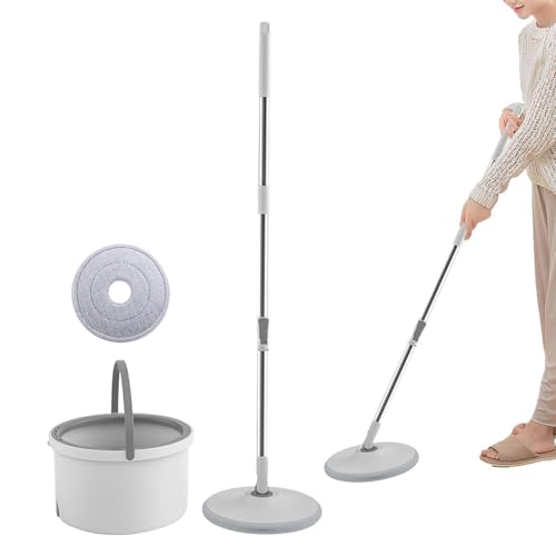 Mop para Pisos de Baldosas, fregonas para Limpieza de Suelos - Hogares y Cocinas de Pelo Largo con Cubo Giratorio | Herramientas para el hogar, Suministros de Limpieza para la