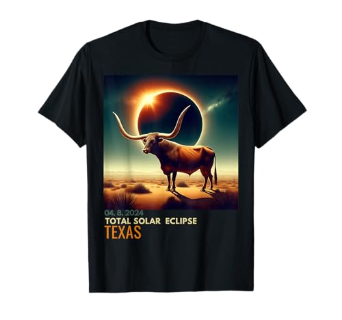 Eclipse solar total de Texas 2024 conmemorativo astronómico Camiseta