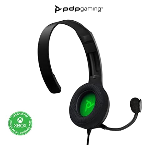 PDP LVL30 Wired Headset with Single-Sided One Ear Headphone for PC, Xbox - Mac, Tablet Compatible - Noise-Cancelling Mic - Lightweight, Cool Comfort, Fine for Gaming , School and Remote Work - Black Cover