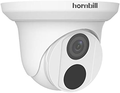 P PoE Security Camera, Hornbill 4K Ultra HD 8MP Outdoor PoE Security Dome Camera with 100ft Night Vision Wide View Angle, ONVIF Conformance, IP67 Waterproof …