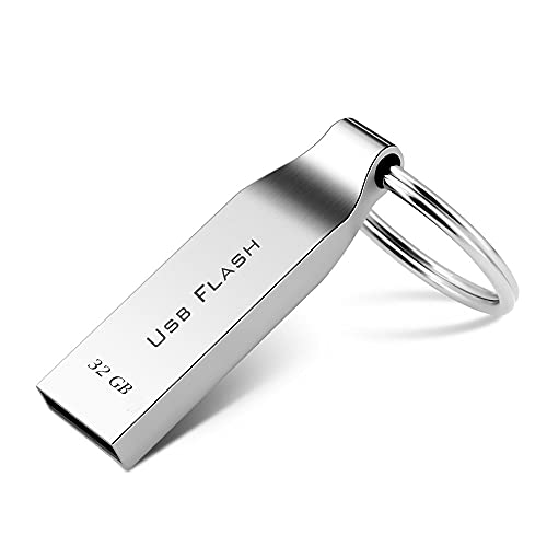 Kaulery USB Stick 32GB Memory Stick USB Speicherstick USB-Stick mit Schlüsselring Metall Thumb Memory Stick für PC…