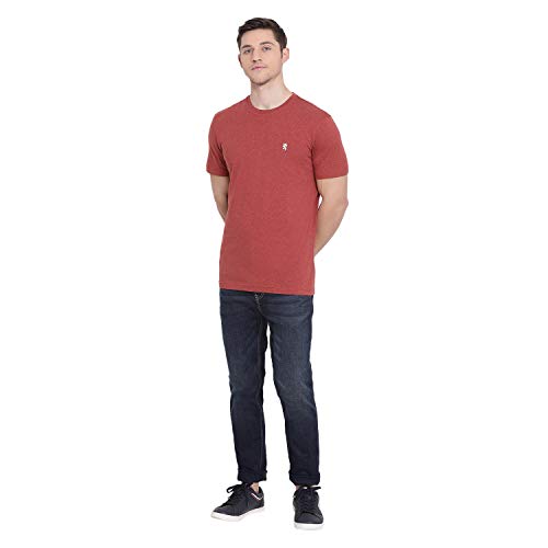 Image of Red Tape Melange Round Neck T-Shirt for Men | Premium Comfort | Versatile Everyday Essential