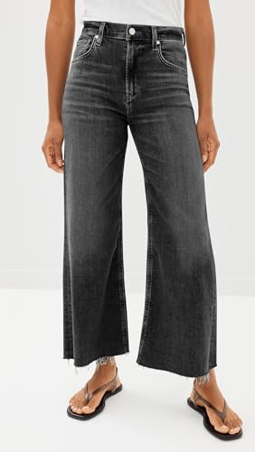 Cicy Bell Womens Cropped Wide Leg Jeans High Waisted Stretchy Flare Jeans Boyfriend Baggy Ankle Denim Pants with Pockets3