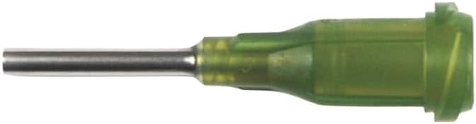 Nordson EFD 7018043 Dispensing Needle Tip, Straight, 14GA, 0.5' L, Olive, 50/Pkg, Optimum Series