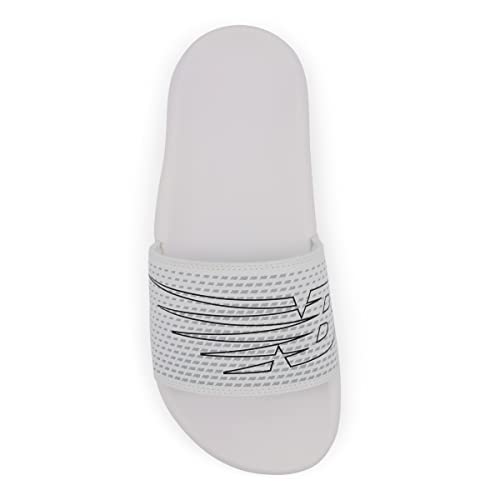 New Balance Women's Zare V1 Slide Sandal, White/White, 6