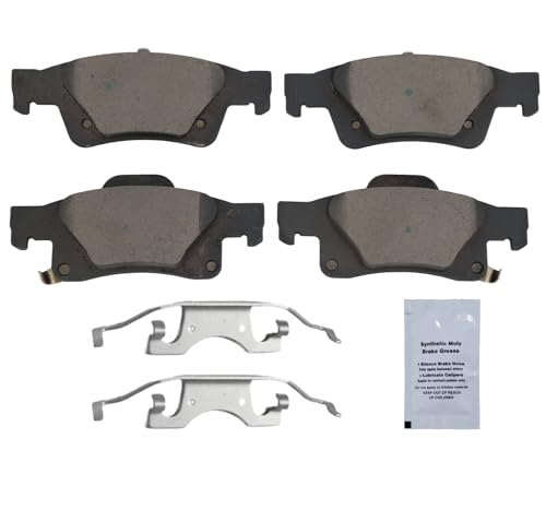 Image of HUSCH D1498 Rear Ceramic Brake Pads Kit Fit For Dodge Durango 2011-2020, For Jeep Grand Cherokee 2011-2020