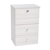 Liberoshopping Mobile ASSE da Stiro a Scomparsa con Ruote Multiuso Pratico con 2 cassetti e 1 Anta (rovere sbiancato)