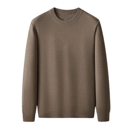 Men's Sweaters Long Sleeve Casual Round Neck Solid Color Loose Knit Pullovers