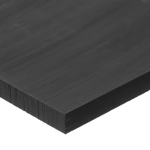 USA Sealing BULK-PS-UHMWB-421 Black UHMW Polyethylene Plastic Bar, 1" Height, 3" Width, 12" Length
