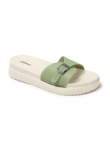 JUMPLITE Women's Green PVC Outdoor Casual Sandal - JL-9339-3a-Green_36