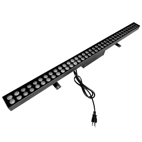 Pytihim Luz de lavado de pared verdadera 72 W, luz LED 6000 K, luz blanca neutra de lavado de pared, IP66 LED impermeable, iglesia, bulilding, luz de lavado de pared al aire libre, enchufe de EE. UU.