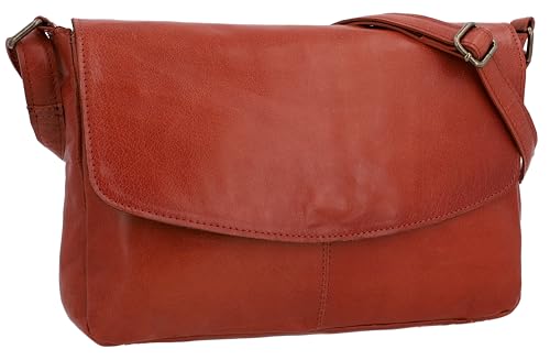 Gusti Leder Umhängetasche Damen - Maisie – Kleine Ledertasche Damen aus Rindsleder - Vintage Umhängetasche Leder mit Reißverschluss & Gurt