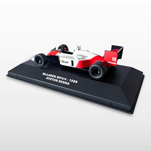 LUPPA McLaren MP4/4 1988, Ayrton Senna, Fórmula 1/Carro Metálico Diecast/Carro em Escala e Série Col