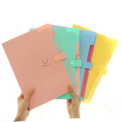 STOBOK 5 Pasta Sanfona Organizador De Pasta De Arquivo Pastas Para Carteira Organizador De Arquivos