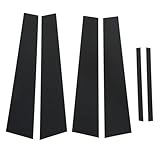 6pcs Pillar Post Decal Trim Gloss Black Side Door Window Cover Trim Replacement Compatible for Dodge Charger(2011-2021)