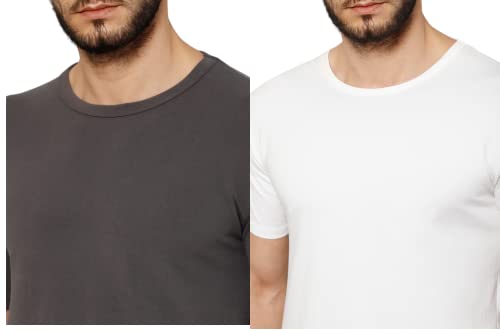 Image of T-Shirt for Men - 100% Cotton Casual T-Shirt | Half Sleeve, Round Neck 4 Way Stretch Fabric | Slim Fit T-Shirt