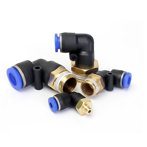 Conector neumático PL elimina pérdidas en manguera 4mm rosca 1/4 4