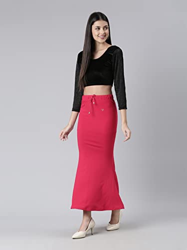 Image of TWIN BIRDS Saree Shapewear for Women | Super Soft Viscose Elastane Saree Petticoat Skirt | Stretchable & Comfortable SareeShaper
