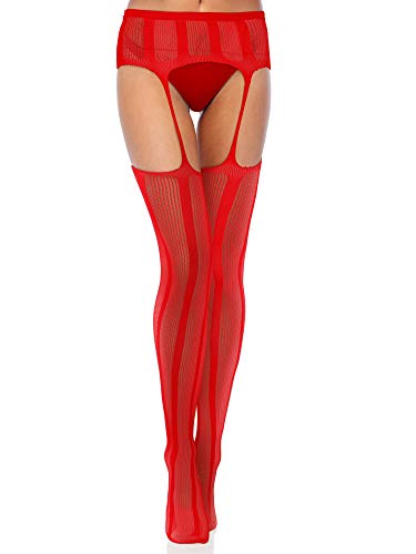 Image of Skylety 6 Pairs Fishnet Stockings for Women Plus Size Thigh-high Tights Stockings Suspender Pantyhose Garter Belts
