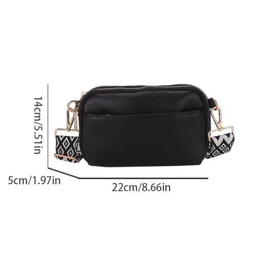 Women's Crossbody Bag, Detachable And Adjustable Wide Shoulder Strap, Zipper Closure, Suitable For Daily Commuting Leisure4