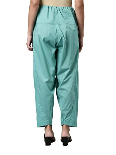 Image of GO COLORS Soft Cotton Salwar for Women | Relaxed Fit, Mid Rise, Ankle Length, Drawstrings