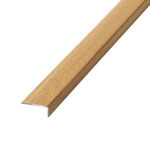 Nez de marche en bois premium et embouts de protection en L pour escalier intérieur