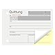 YBCPACK 12 Stück Quittungsblock mit Durchschlag für Kleinunternehmer, Quittung A6 quer, 2x40 Blatt, ohne MwSt. - durchschreibend