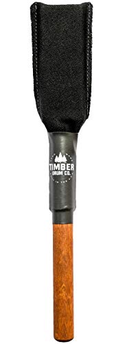 Image of Timber Drum Co. Cajon Mallet to Save Your Hand - MADE IN U.S.A. | Slap Sound Percussion Stick For Congas, Bongos, Djembe - Solid Birch Handle, Weighted Canvas (SINGLE)