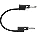 Pomona EMB-96-0 Stack Up Banana Plug Both Ends, 96" Length, Black (Pack of 24)