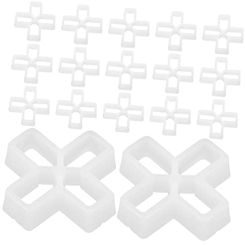 SHINEOFI 100pcs Tile Leveling System Durable Tile Spacers for Accurate Grout Spacing Cross Shape Design for Wall and Floor Installation