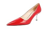 Hochwertiges Saffiano-Leder Prada Damen Rot Saffiano Leder Pumps 1I831D 40 EU