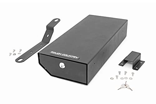Rough Country Under Seat Storage for Jeep Wrangler JK (2007-2010) & Wrangler Unlimited (2007-2018) - Hidden Storage Keeps Valuables Locked & Secure