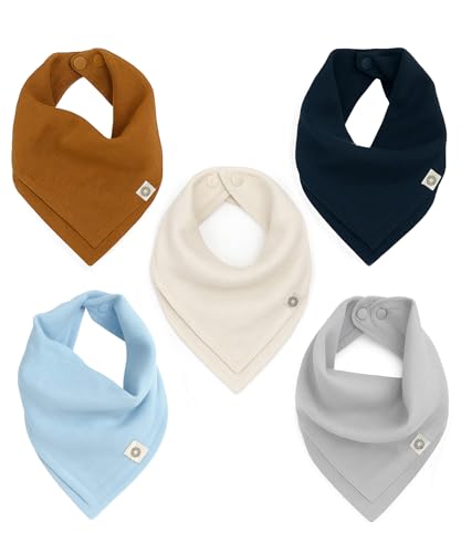 Kishu Baby Indi Organic Baby Bandana Bibs – Fairtrade 4-Way